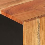 Сайдборд с 2 врати, 90x33x75 см, акациево дърво масив