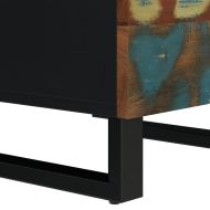 Висок шкаф с 3 врати 40x33x110 см регенериран масив и желязо