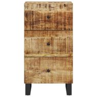 Бюфет с 3 чекмеджета 40x33,5x75 см масивно мангово дърво