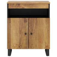 Сайдборд с 2 врати, 60x33x75 см, мангово дърво масив