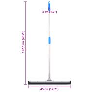 Подочистачка 45,5x121,5 см стомана и гума