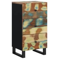 Бюфет с 3 чекмеджета 40x33,5x75 см масивно регенерирано дърво