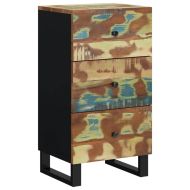 Бюфет с 3 чекмеджета 40x33,5x75 см масивно регенерирано дърво