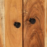 Сайдборд с 2 врати, 60x33x75 см, акациево дърво масив