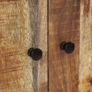 Висок шкаф с чекмедже 60x33x100 см манго масив и желязо