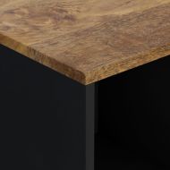 Сайдборд с 2 врати, 80x33x75 см, мангово дърво масив