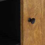 Сайдборд с 2 врати, 90x33x75 см, мангово дърво масив