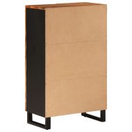 Висок шкаф с чекмедже 60x33x100 см акация масив и желязо