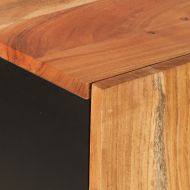 Висок шкаф с чекмедже 60x33x100 см акация масив и желязо