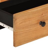 Висок шкаф с чекмедже 60x33x100 см акация масив и желязо