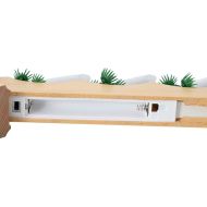 Коледен свещен мост с 7 LED светодиода Кафяво 39.5 x 5 x 29 см