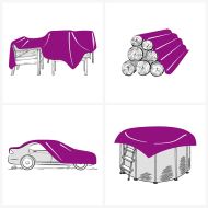 Брезент сив 1x2,5 м 650 г/м²