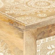 Ръчно декорирано нощно шкафче, 40x30x60 см, манго масив