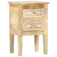 Ръчно декорирано нощно шкафче, 40x30x60 см, манго масив