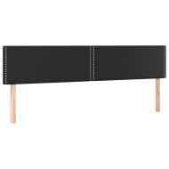 Боксспринг легло с матрак и LED черно 180x200см изкуствена кожа