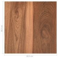 Самозалепващи подови дъски, 55 бр, PVC, 5,11 м², кафяви