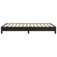 Рамка за легло без матрак, черна 120x190 см изкуствена кожа