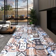 Самозалепващи подови дъски 20 бр PVC 1,86 м² моно щампи