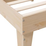 Легло с рафтове за книги, без матрак, 90x200 см, бор масив