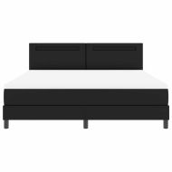 Рамка за легло с матрак с матрак Черно 180 x 200 cm Изкуствена