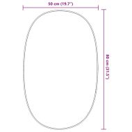 Стенно огледало злато 80x50 см