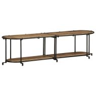 ТВ шкаф, 160x42x40 см, грубо мангово дърво масив