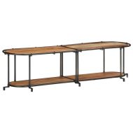 ТВ шкаф, 160x42x40 см, масивно акациево дърво