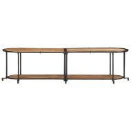 ТВ шкаф, 160x42x40 см, масивно акациево дърво