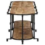 ТВ шкаф, 200x42x40 см, грубо мангово дърво масив