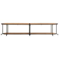 ТВ шкаф, 200x42x40 см, масивно акациево дърво