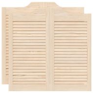 Люлеещи се врати Louvred Design 2 двойки масивна дървесина бор