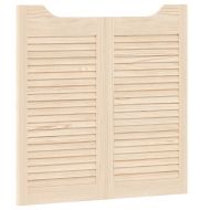 Люлеещи се врати Louvred Design 2 двойки масивна дървесина бор