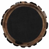 Коледно дърво с поставка Кафяво 120 cm Тиково дърво масив