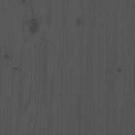 Плантер с рафт, сив, 54x54x81 см, борово дърво масив