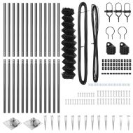 Оградна верига с колони Сив 1.2 x 25 m Стомана