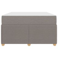 Рамка за легло с матрак Таупе 120 x 190 cm текстил