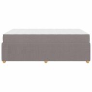 Рамка за легло с матрак Таупе 120 x 190 cm текстил