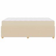 Рамка за легло с матрак Крем 120 x 190 cm текстил