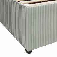 Рамка за легло с матрак Светлосиво 120 x 190 cm текстил