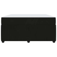 Рамка за легло с матрак Черно 160 x 200 cm текстил