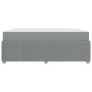 Рамка за легло с матрак Светлосиво 180 x 200 cm текстил