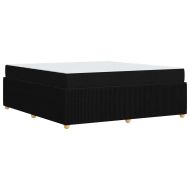 Рамка за легло с матрак Черно 180 x 200 cm текстил