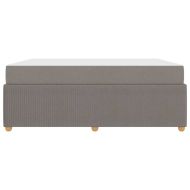 Рамка за легло с матрак Таупе 180 x 200 cm текстил