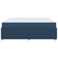 Рамка за легло с матрак Синьо 180 x 200 cm текстил