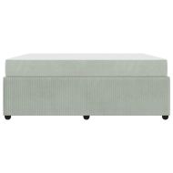 Рамка за легло с матрак Светлосиво 180 x 200 cm текстил