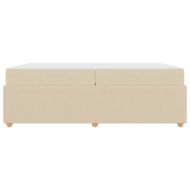 Рамка за легло с матрак Крем 200 x 200 cm текстил