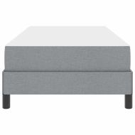 Легло с пружинирана основа Светлосиво 90 x 190 cm текстил