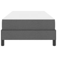 Легло с пружинирана основа Тъмен сив 90 x 190 cm текстил