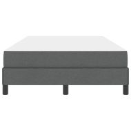 Легло с пружинирана основа Тъмен сив 120 x 190 cm текстил