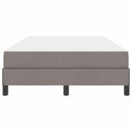 Легло с пружинирана основа с матрак Таупе 120 x 190 cm текстил